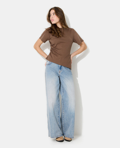 T-shirt asymétrique avec fronces - PIMKIE - 3