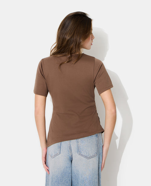 T-shirt asymétrique avec fronces - PIMKIE - 6