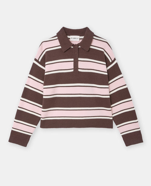 Pull rayé col polo - PIMKIE - 4