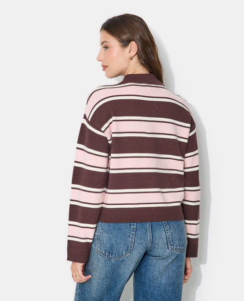Pull rayé col polo - PIMKIE - 6