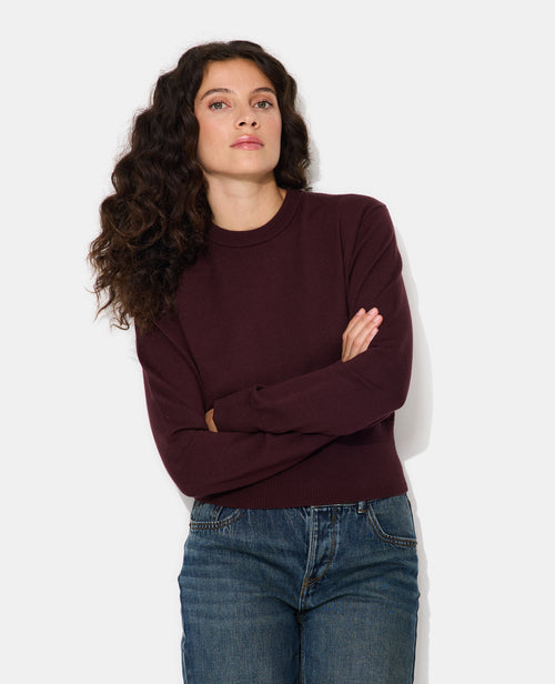 Pull col rond court avec détails bord-côtes - PIMKIE - 5