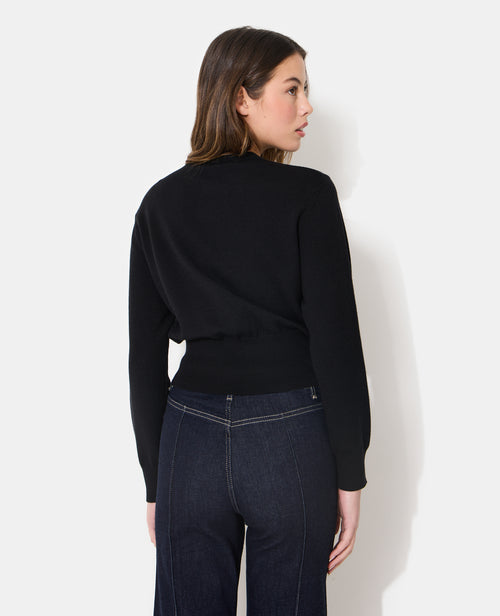 Pull col rond court avec détails bord-côtes - PIMKIE - 6