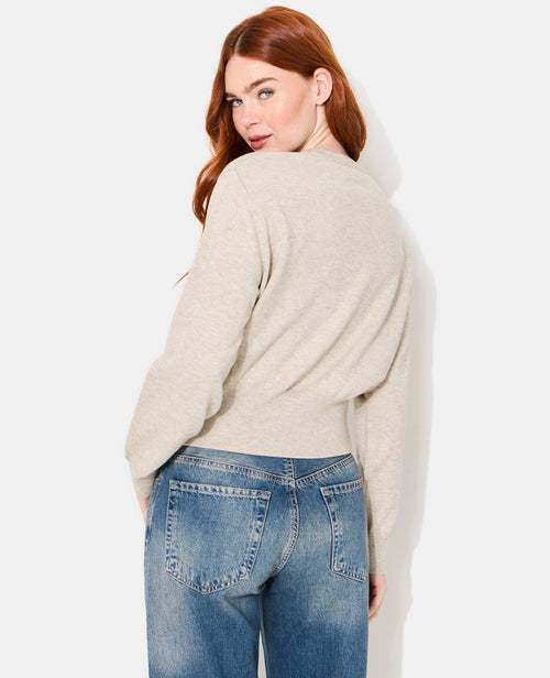 Pull col rond court avec détails bord-côtes - PIMKIE - 6