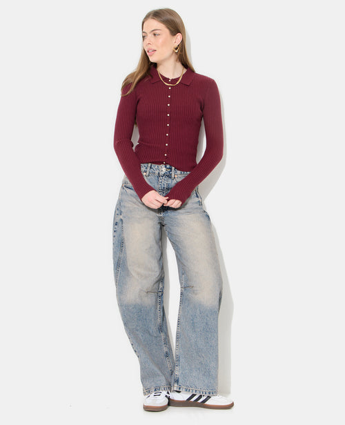 Gilet fin en maille côtelée avec boutons dorés - PIMKIE - 3
