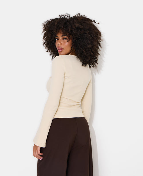 T-shirt manches longues effet gilet boutons fantaisie - PIMKIE - 6