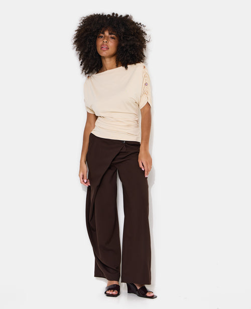 Top manches chauve-souris avec fronces et boutons - PIMKIE - 3