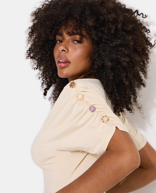 Top manches chauve-souris avec fronces et boutons - PIMKIE - 7