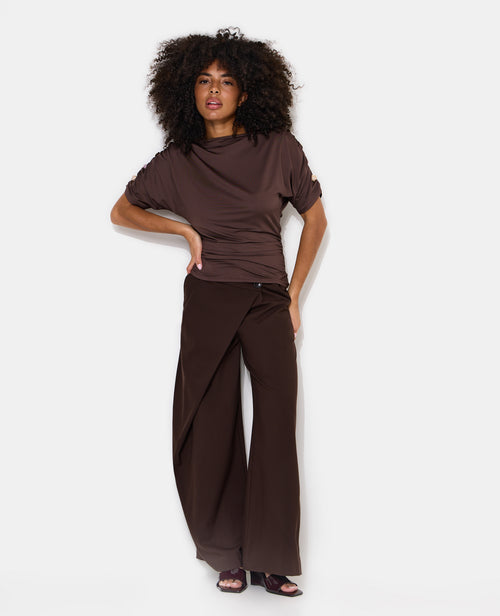 Top manches chauve-souris avec fronces et boutons - PIMKIE - 3