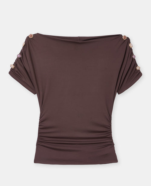 Top manches chauve-souris avec fronces et boutons - PIMKIE - 4