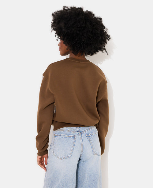 Sweat col rond avec dentelle - PIMKIE - 6