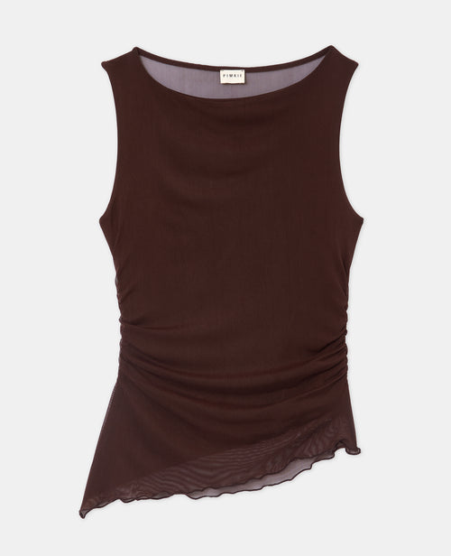 Débardeur en résille avec fronces - PIMKIE - 4