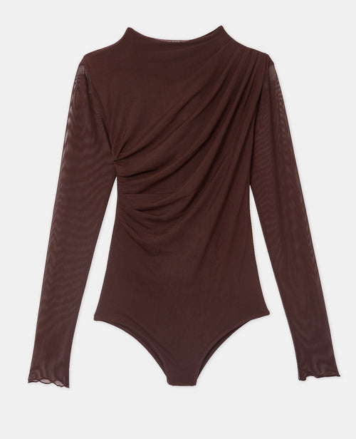 Body en résille avec fronces et drapés - PIMKIE - 4