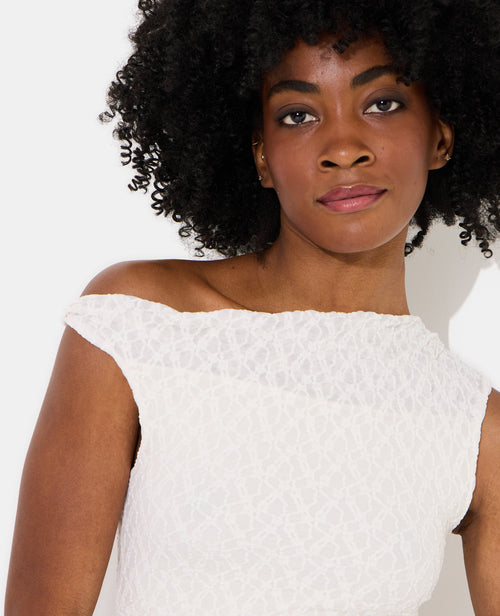 Top asymétrique en dentelle - PIMKIE - 2