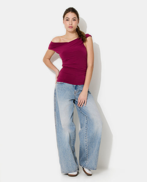 Top asymétrique avec fronces et drapés - PIMKIE - 3