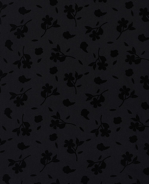 Top esprit asiatique avec col mao et fleurs velours - PIMKIE - 7