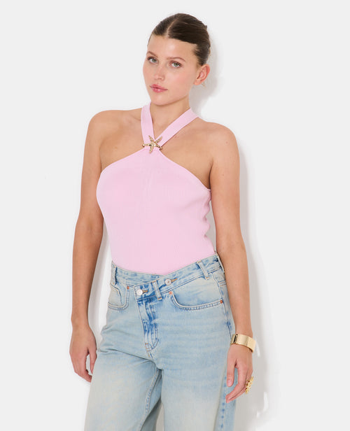 Top en maille côtelée avec étoile de mer - PIMKIE - 1