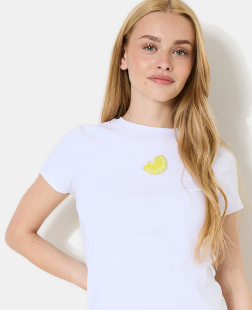 T-shirt ajusté avec patch citron - PIMKIE - 2