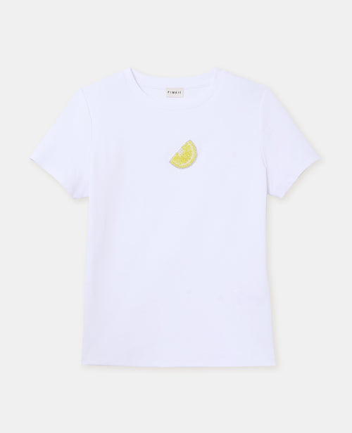 T-shirt ajusté avec patch citron - PIMKIE - 4