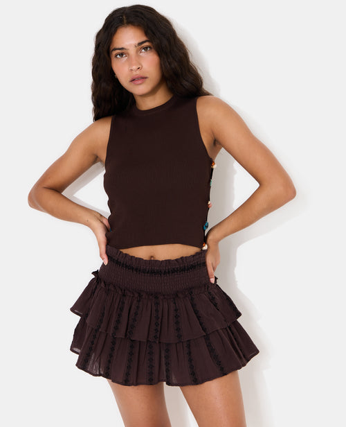 Top sans manches en maille avec pierres - PIMKIE - 1