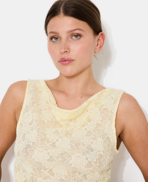 Top sans manches effet jacquard motif fleurs - PIMKIE - 2
