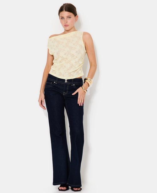 Top sans manches effet jacquard motif fleurs - PIMKIE - 3