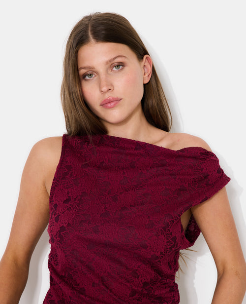 Top sans manches effet jacquard motif fleurs - PIMKIE - 2