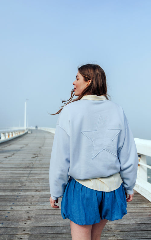 Sweat oversize avec étoile cousue - PIMKIE - 1
