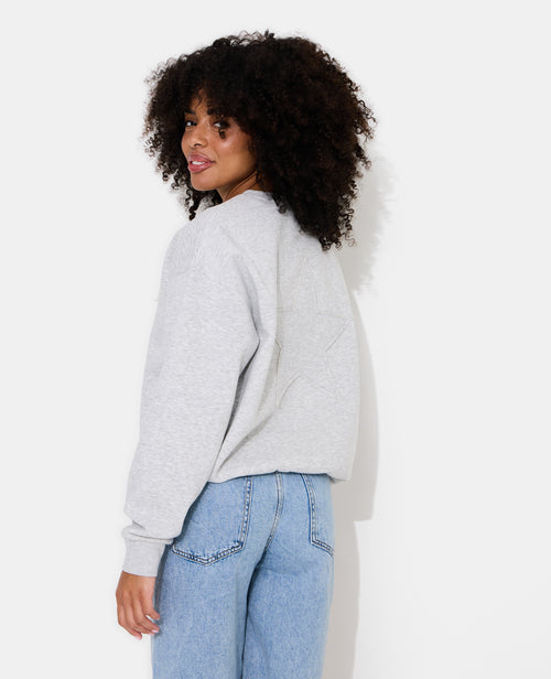 Sweat oversize avec étoile cousue - PIMKIE - 2