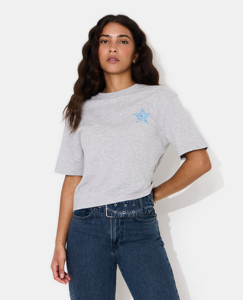 Sweat manches courtes avec étoiles - PIMKIE - 1