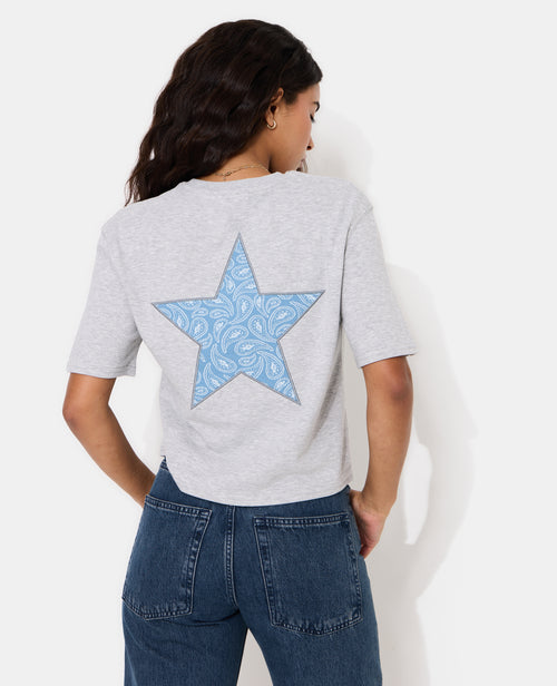 Sweat manches courtes avec étoiles - PIMKIE - 6