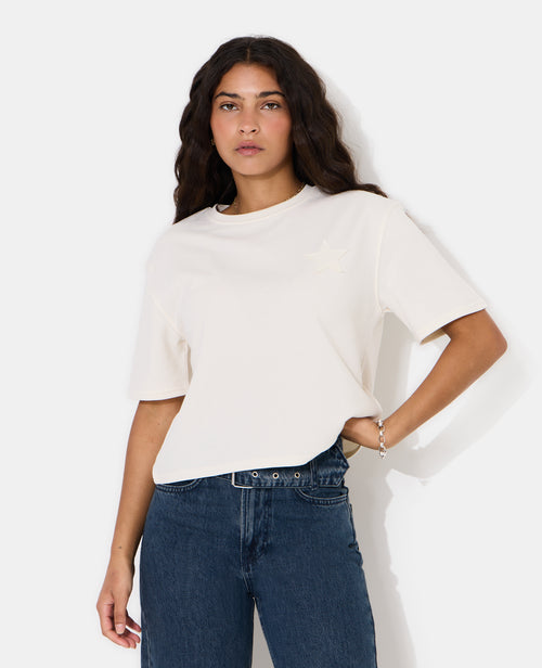 Sweat manches courtes avec étoiles - PIMKIE - 1