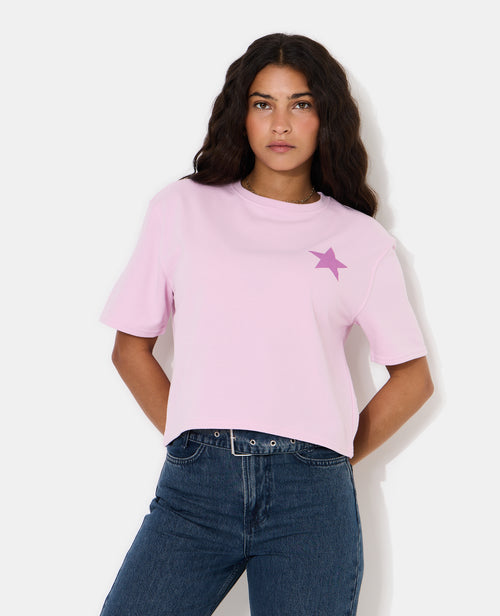 Sweat manches courtes avec étoiles - PIMKIE - 1