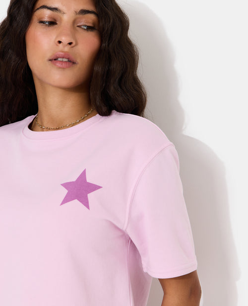Sweat manches courtes avec étoiles - PIMKIE - 2