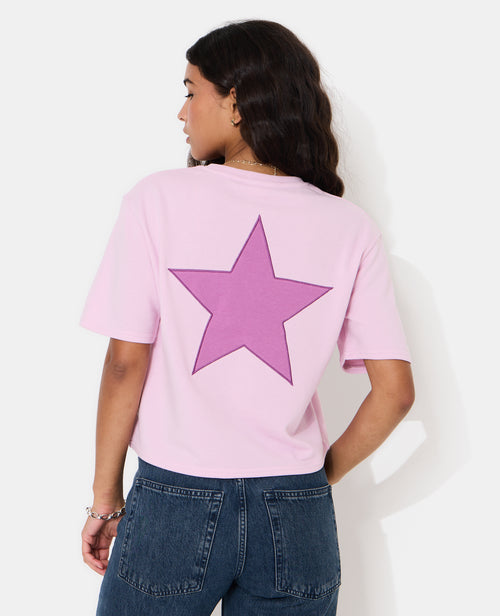 Sweat manches courtes avec étoiles - PIMKIE - 6