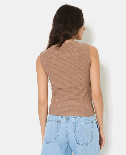 Débardeur avec strass et fronces - PIMKIE - 6