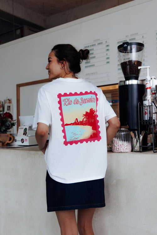T-shirt oversize avec print poitrine et dos - PIMKIE - 1