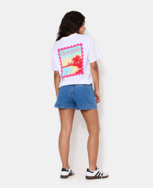 T-shirt oversize avec print poitrine et dos - PIMKIE - 3