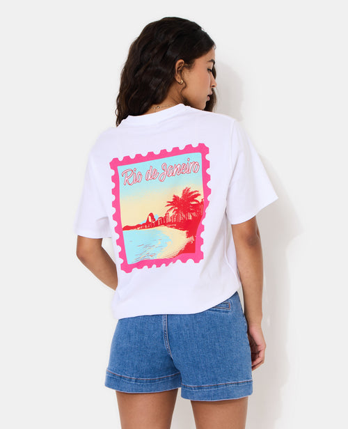 T-shirt oversize avec print poitrine et dos - PIMKIE - 7