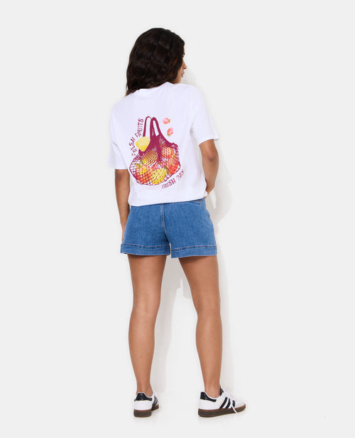 T-shirt oversize avec print poitrine et dos - PIMKIE - 3