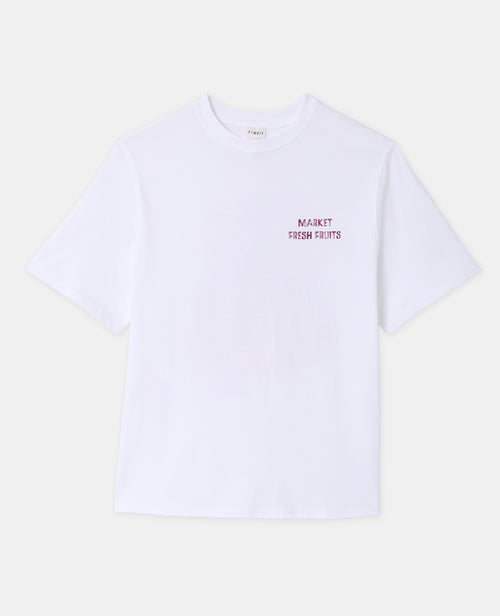 T-shirt oversize avec print poitrine et dos - PIMKIE - 4