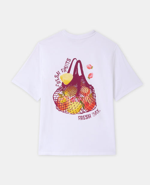 T-shirt oversize avec print poitrine et dos - PIMKIE - 5