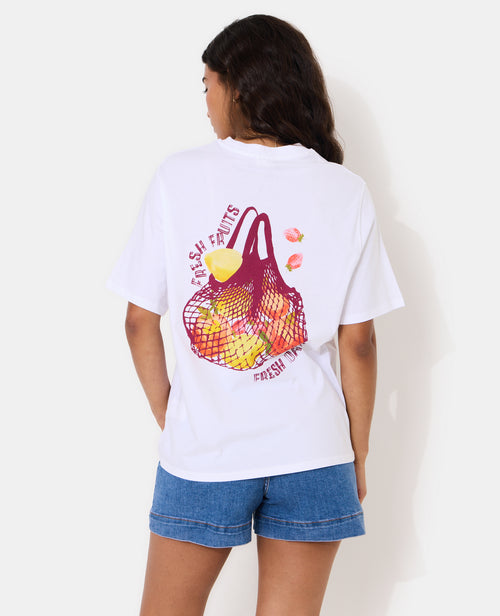 T-shirt oversize avec print poitrine et dos - PIMKIE - 7
