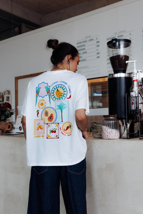 T-shirt oversize avec print poitrine et dos - PIMKIE - 1