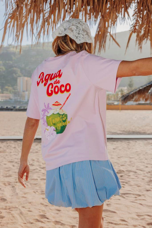 T-shirt oversize avec print poitrine et dos - PIMKIE - 1