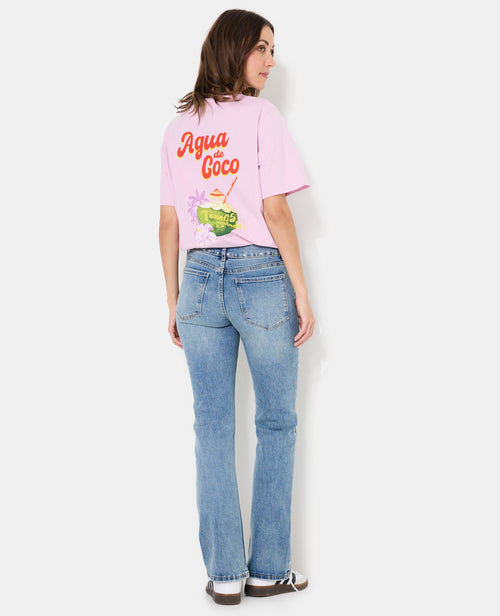 T-shirt oversize avec print poitrine et dos - PIMKIE - 3