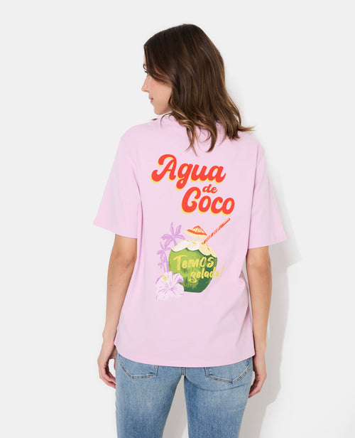 T-shirt oversize avec print poitrine et dos - PIMKIE - 1