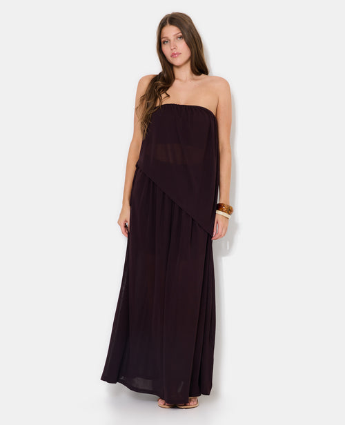 Top bustier asymétrique en voile - PIMKIE - 3
