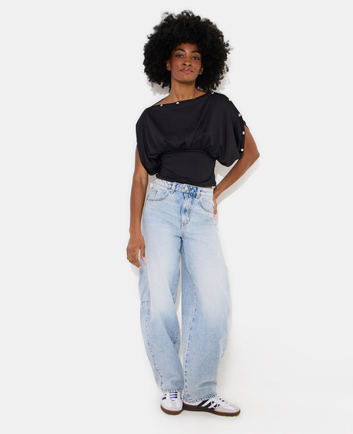 Top manches chauve-souris avec détails pressions - PIMKIE - 3