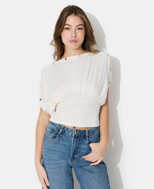 Top manches chauve-souris avec détails pressions - PIMKIE - 5