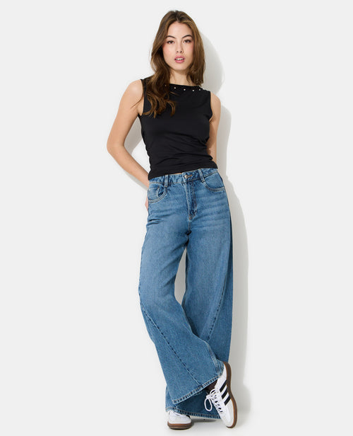 Top encolure bénitier dos avec clous - PIMKIE - 3